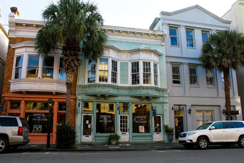 Historic Broad Street In Charleston, SC. Editorial