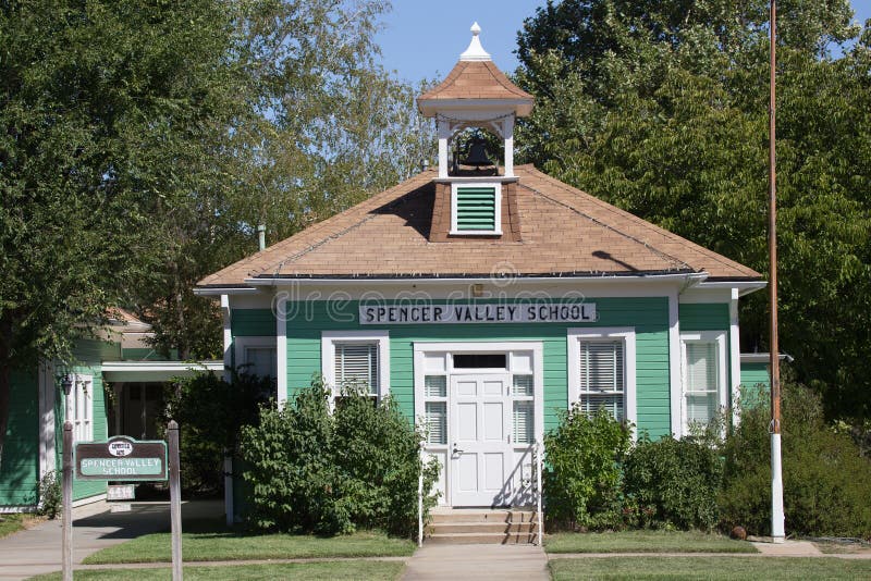 Spencer Valley School fotografía editorial. Imagen de condado 35474567
