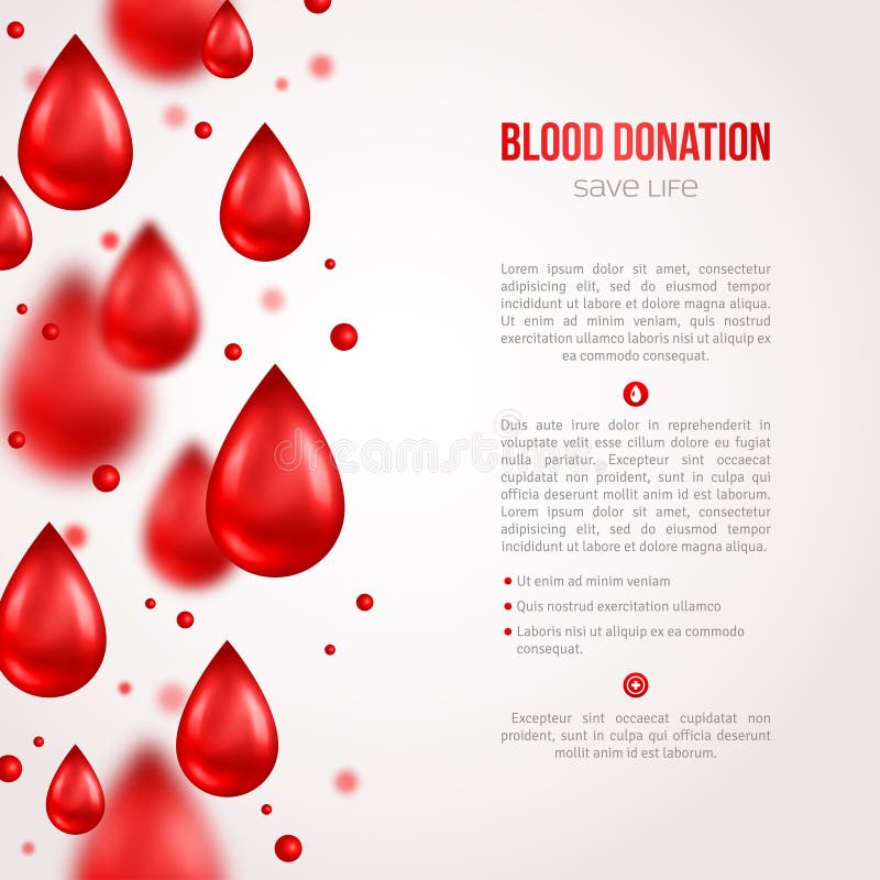Spenderplakat oder Flieger Blut-Spenden-Lebensrettung