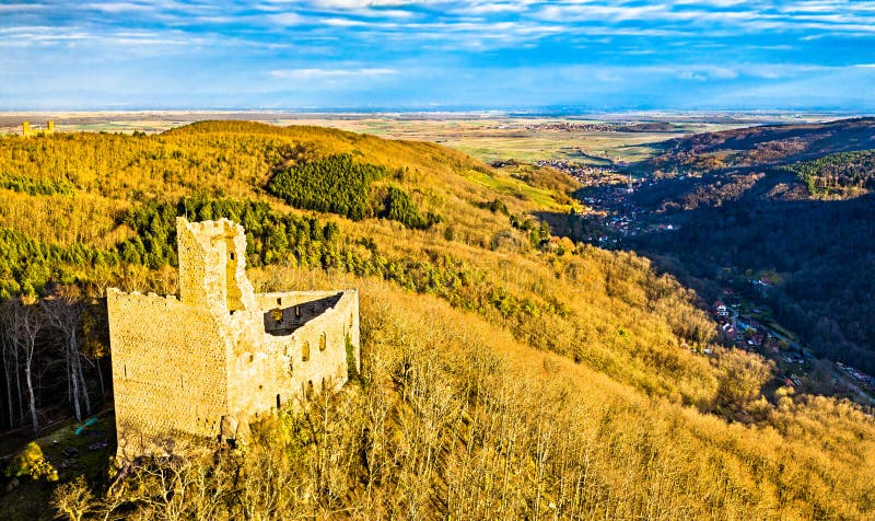 Spesbourg Castle In The Vosges Mountains, France Stock Photo - Image of nature, fort: 175876484