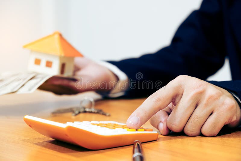 Spese calcolarici della casa immagini stock libere da diritti Spese calcolarici della casa immagini stock libere da diritti