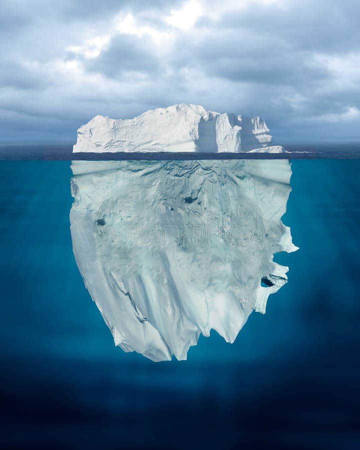 Spetsen av isbergen