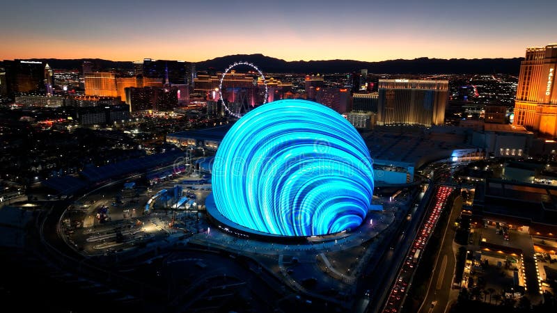 Sphere at Las Vegas in Nevada United States. Stock Photo - Image of ...