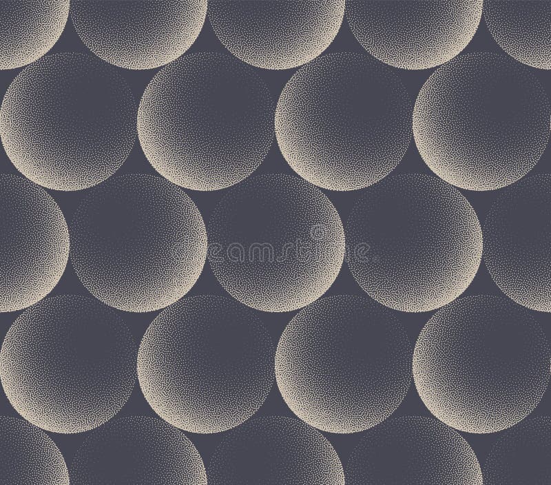 Sphere Shapes In Different Positions Seamless Pattern Vector Abstract Background vector illustration