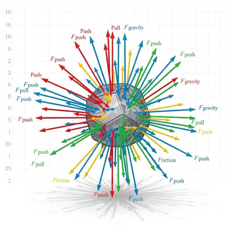 ), ( F_{ text{pull}} ), ( F_{ text{gravity}} ), and ( text{Fri vector illustration