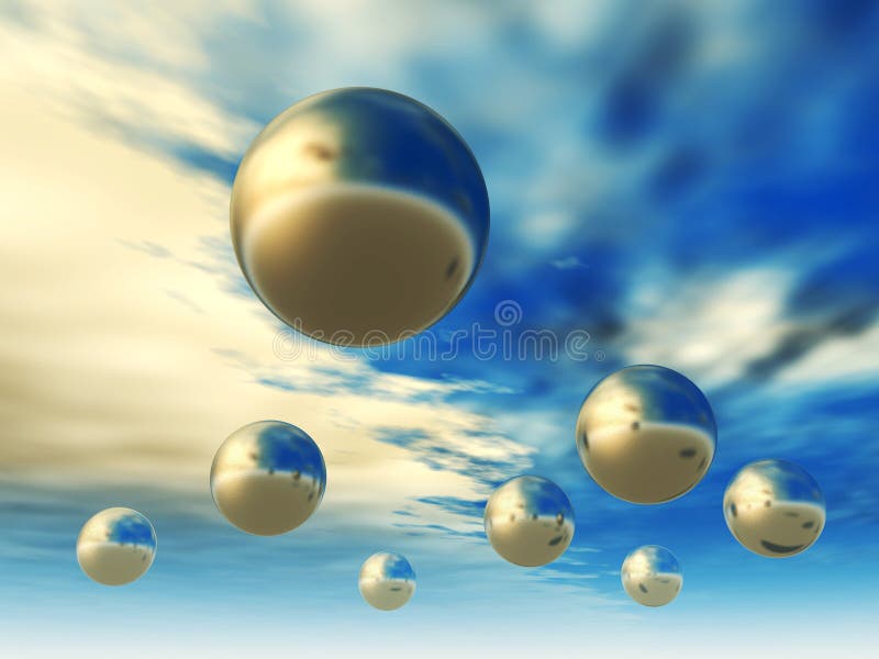 sphères 3D image stock sphères 3D image stock