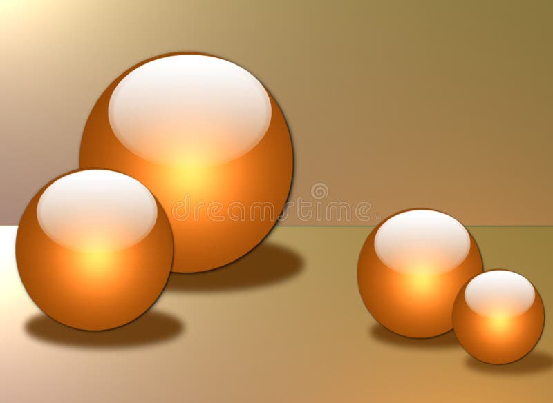 Sphères en verre illustration stock Sphères en verre illustration stock