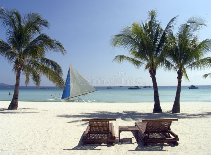 Spiaggia 8 di Boracay fotografie stock libere da diritti