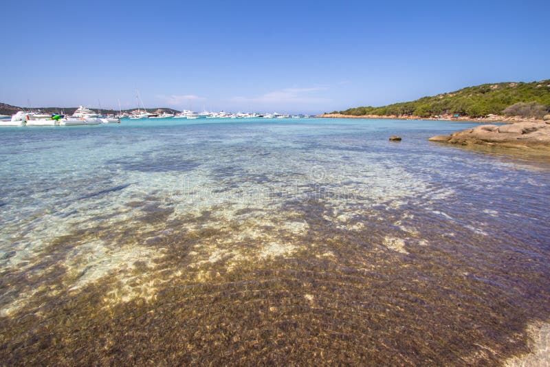 Spiaggia Del Grande Pevero, Sardinia, Italy Stock Image - Image of ...