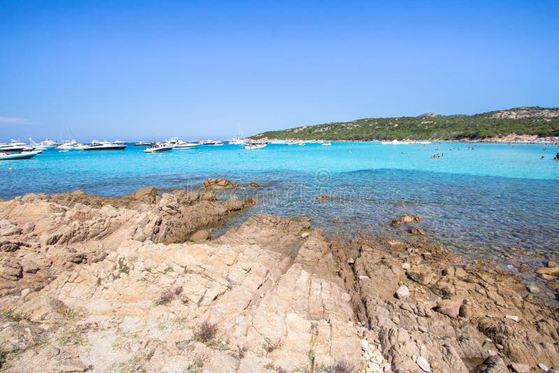 Spiaggia Del Grande Pevero, Sardinia, Italy Stock Photo - Image of ...