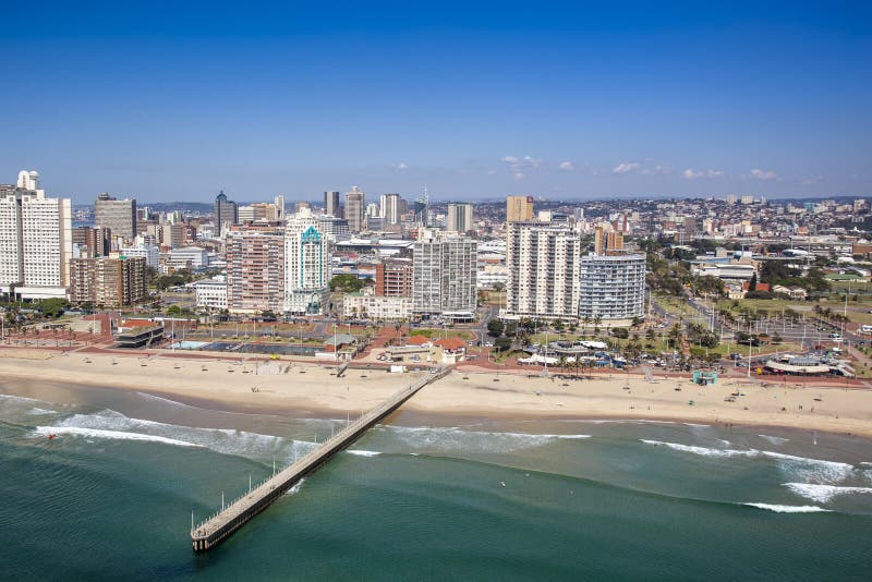 Spiaggia del nord di miglio dorato di Durban immagini stock libere da diritti Spiaggia del nord di miglio dorato di Durban immagini stock libere da diritti