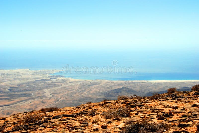Spiaggia dell'Oman Salalah vicino, paesaggio