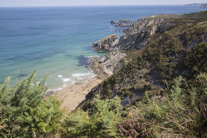 Spiaggia di Carro; Espasante; La Galizia. Spiaggia di Carro a Espasante; La Galizia; La Spagna