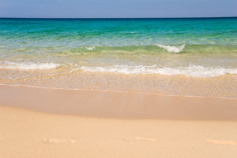 Spiaggia di Jandia, Morro Jable, Fuerteventura, isole Canarie, fotografie stock libere da diritti Spiaggia di Jandia, Morro Jable, Fuerteventura, isole Canarie, fotografie stock libere da diritti