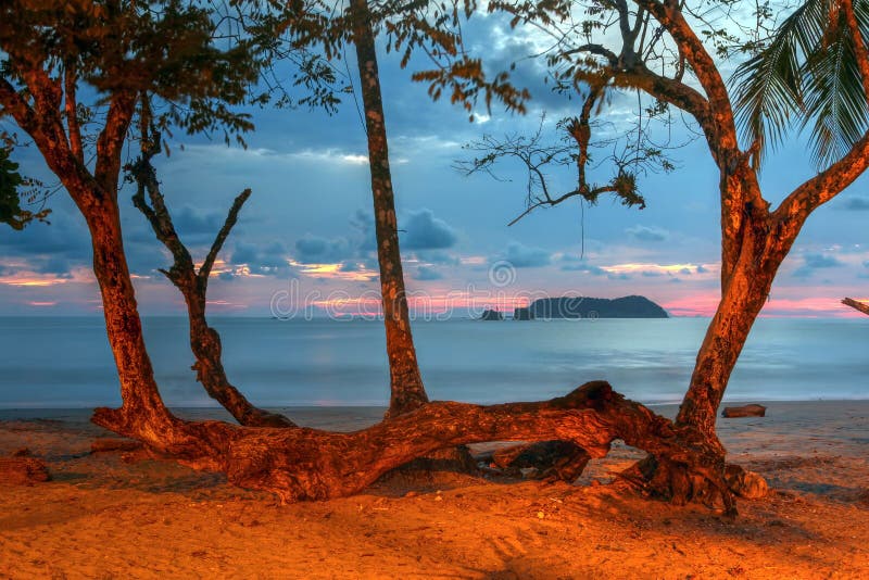 Spiaggia di Manuel Antonio, Costa Rica immagine stock libera da diritti Spiaggia di Manuel Antonio, Costa Rica immagine stock libera da diritti