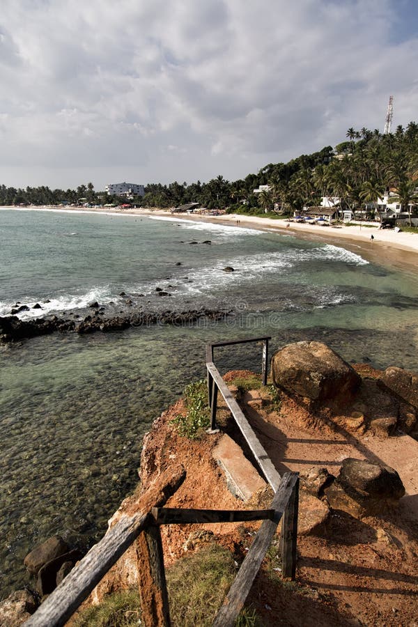 Spiaggia di Mirissa allo Sri Lanka immagine stock Spiaggia di Mirissa allo Sri Lanka immagine stock
