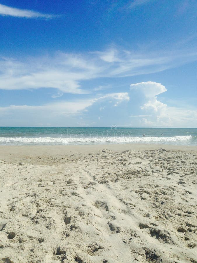 Spiaggia - Emerald Isle, NC fotografia stock libera da diritti Spiaggia - Emerald Isle, NC fotografia stock libera da diritti