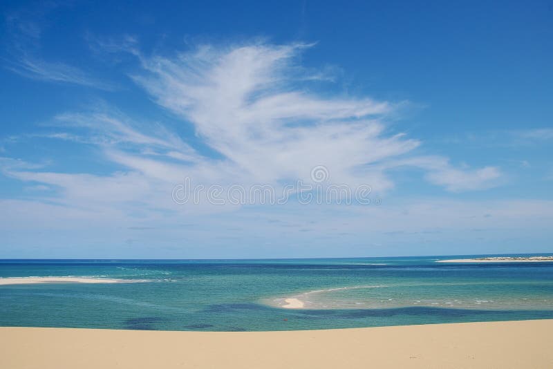 Spiaggia nel Mozambico fotografia stock Spiaggia nel Mozambico fotografia stock