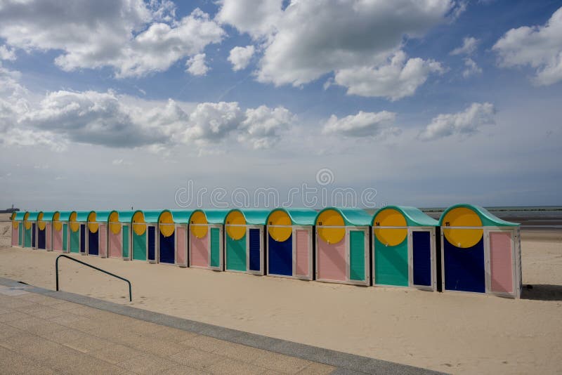 Spiaggia pacifica di Dunkerque, in Francia Posto dell'operazione della dinamo nel 1940 immagini stock libere da diritti Spiaggia pacifica di Dunkerque, in Francia Posto dell'operazione della dinamo nel 1940 immagini stock libere da diritti