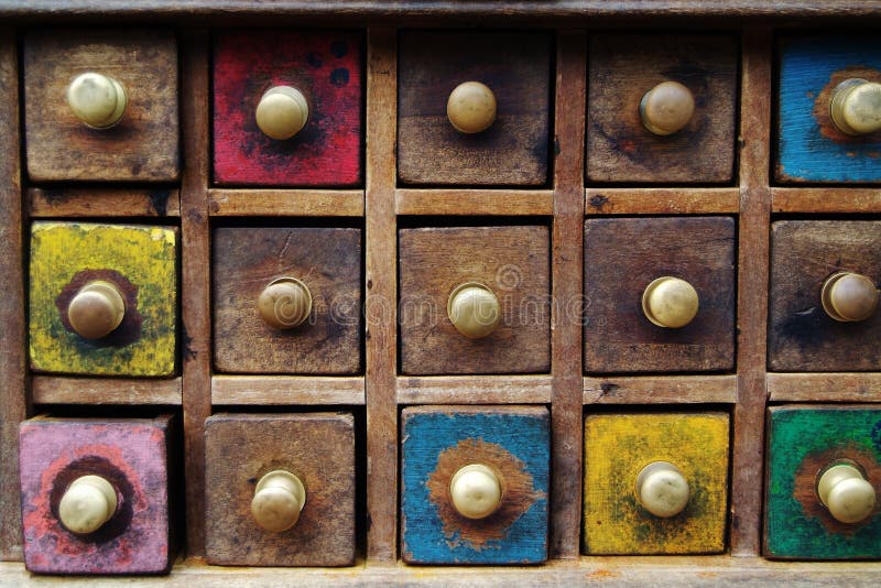best spice rack organizer Spice drawers. Photo of colorful wooden spice drawers royalty free stock photos