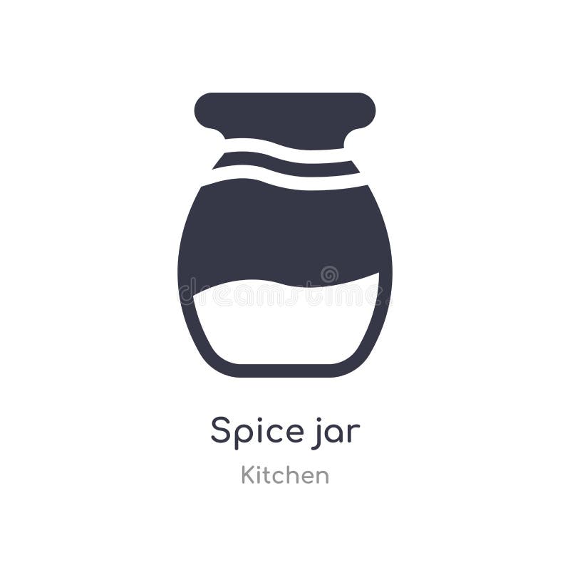 spice jar icon. isolated spice jar icon vector illustration from kitchen collection. editable sing symbol can be use for web site and mobile app