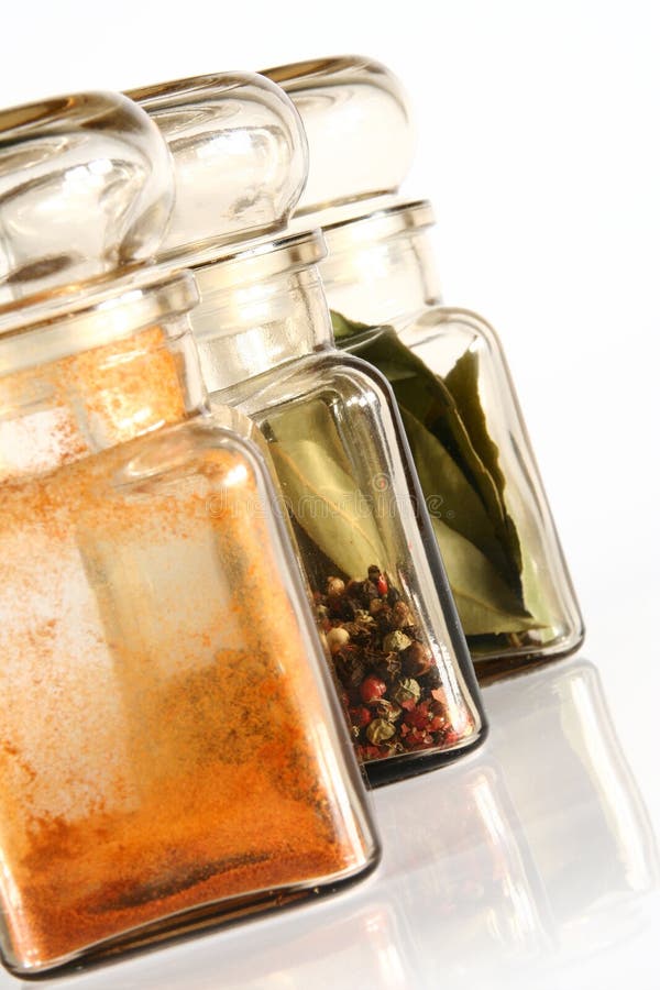 Spice Jars stock image. Image of glass, bottles, jars 2541861