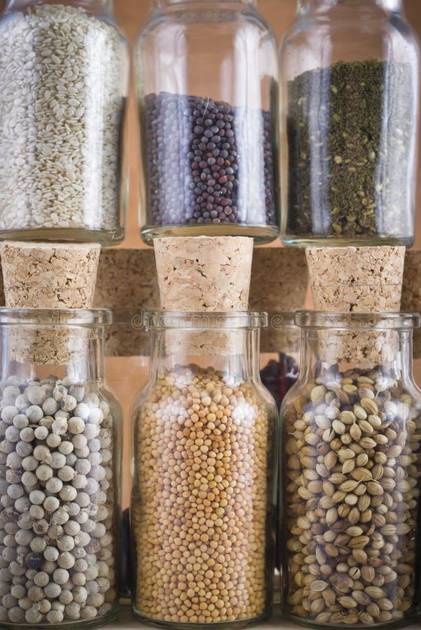 Spice jars collection stock image. Image of mediterranean 35837319