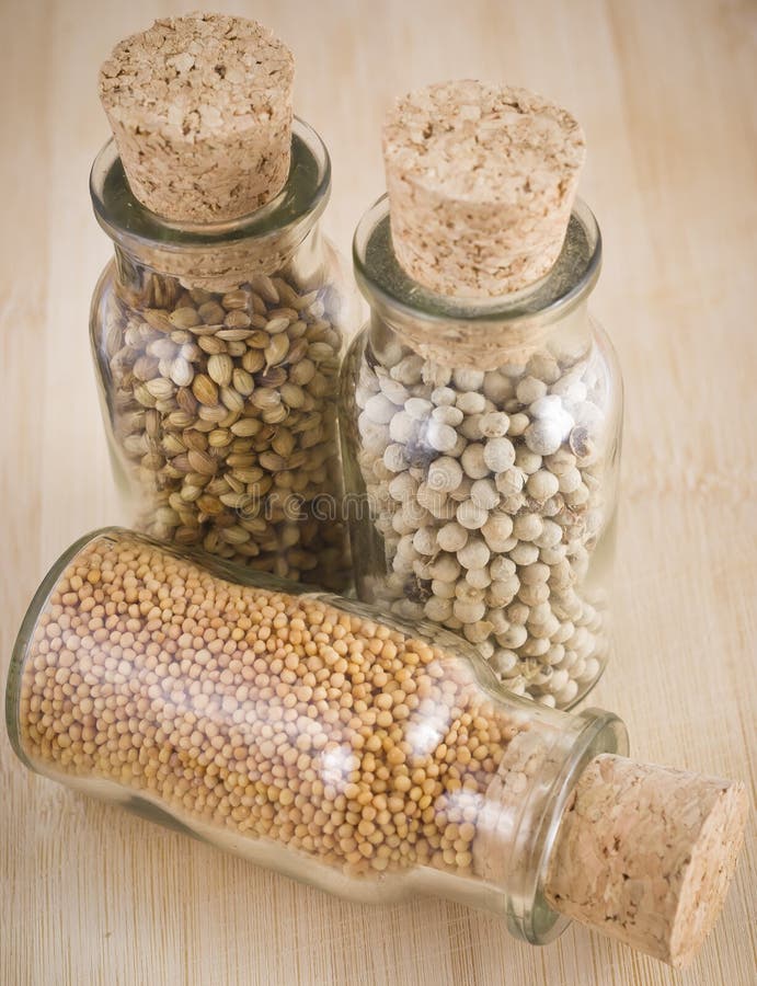Spice jars collection stock image. Image of mediterranean 35837319