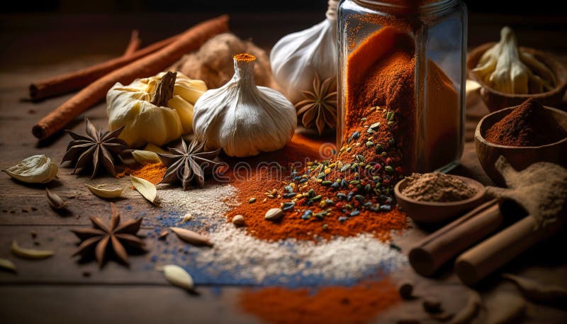 https://thumbs.dreamstime.com/b/spice-rack-essentials-comprehensive-set-spices-seasonings-home-chef-ai-generated-up-your-meals-colorful-271999630.jpg