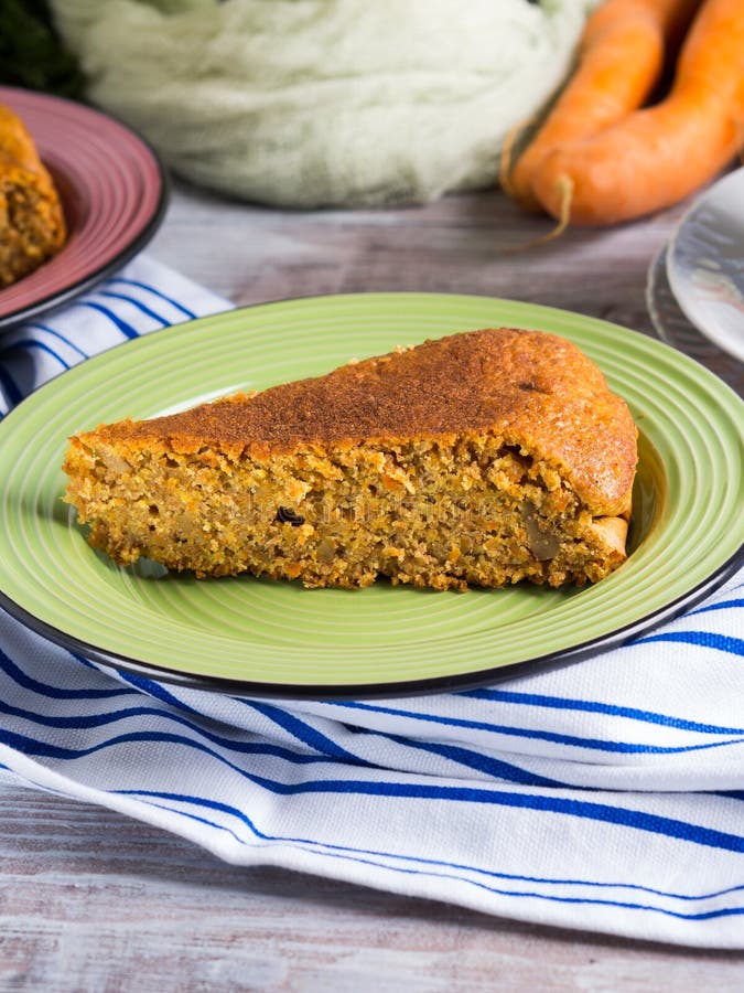 Spiced Carrot Cake with Walnuts and Cinnamon Stock Photo Image of
