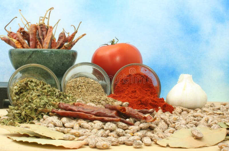 Mexican Spices stock photo. Image of pepper, garlic, mexican 5843816