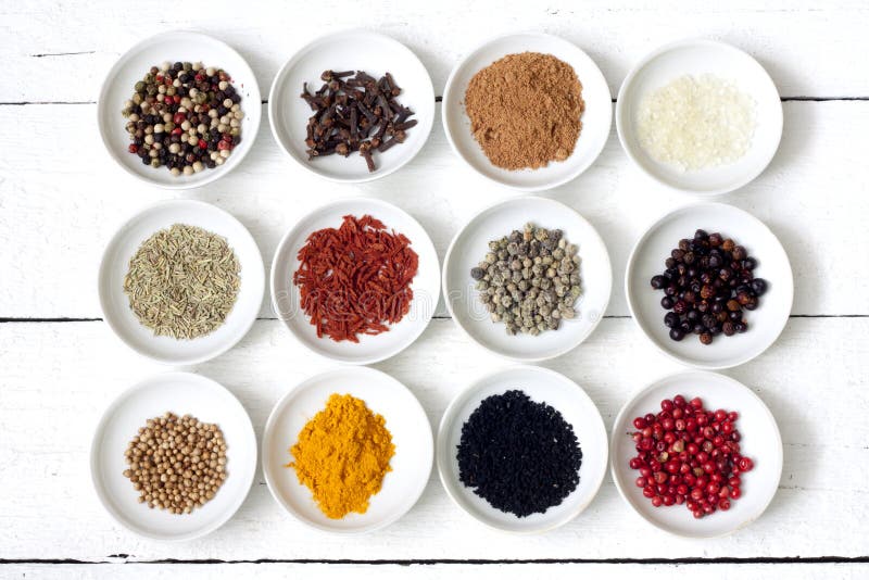 Fresh, dried spices stock photo. Image of flavors, flavor 13479044