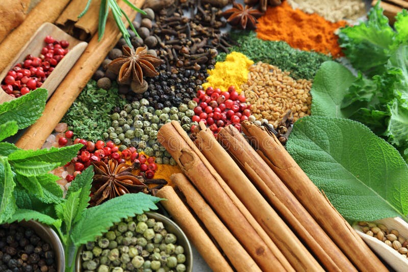 Spices and herbs.