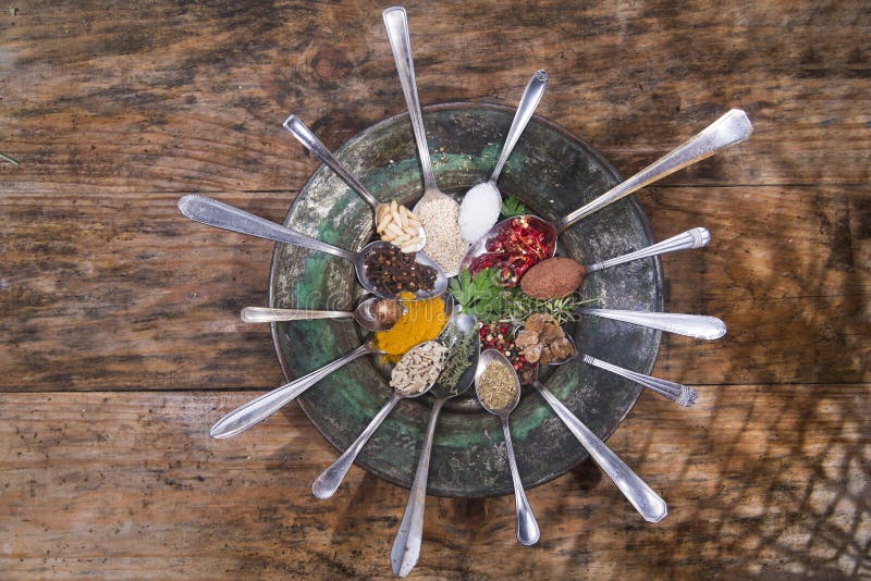 The spices in the kitchen stock photo. Image of ginger 45852108