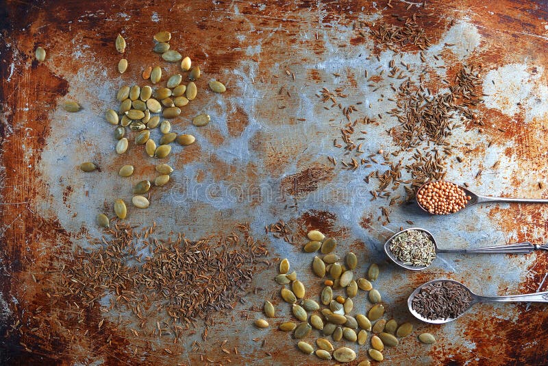 Spices and pumpkin seeds