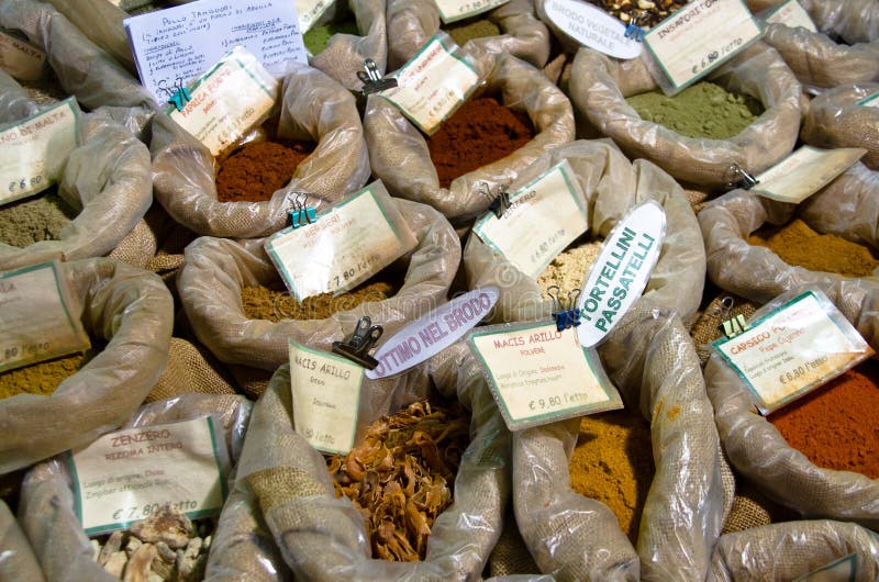 Spices for Sale at Market stock image. Image of explanatory 22361347