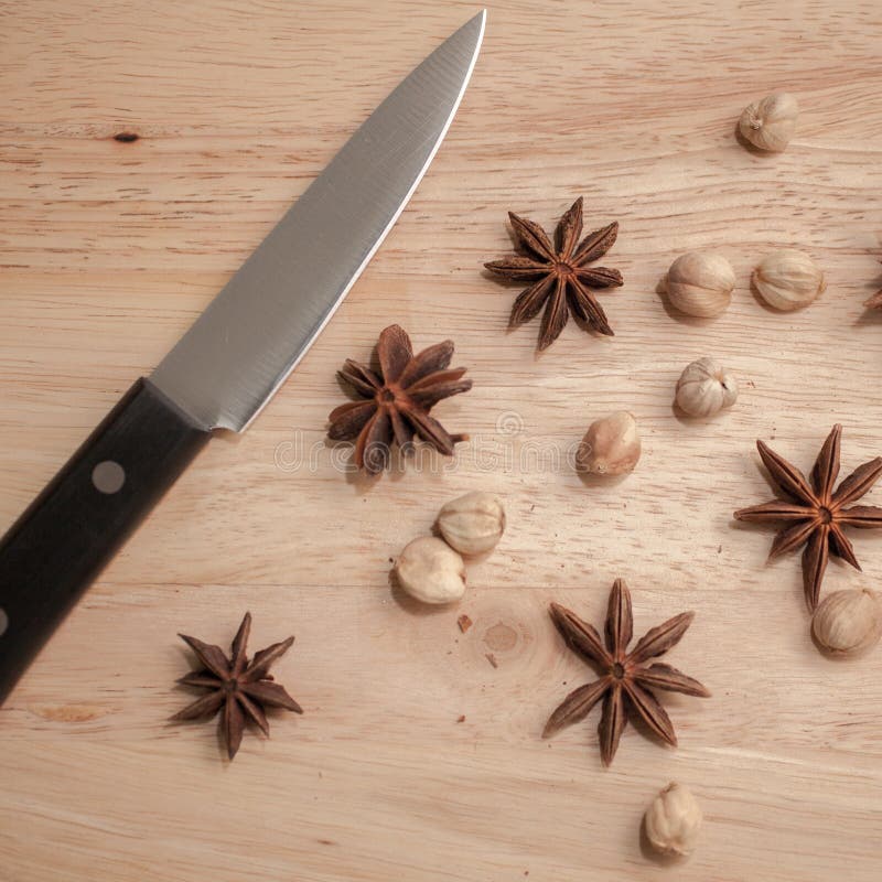 Cardamon and Star Anise stock image. Image of flavoring 29729025