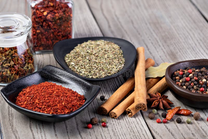 Spices set royalty free stock photography