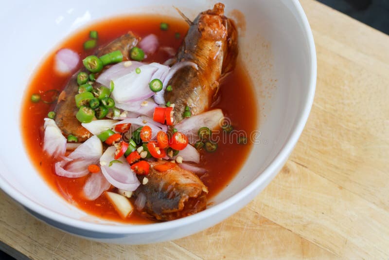 Spicy canned fish salad stock photo. Image of kitchen 71705698