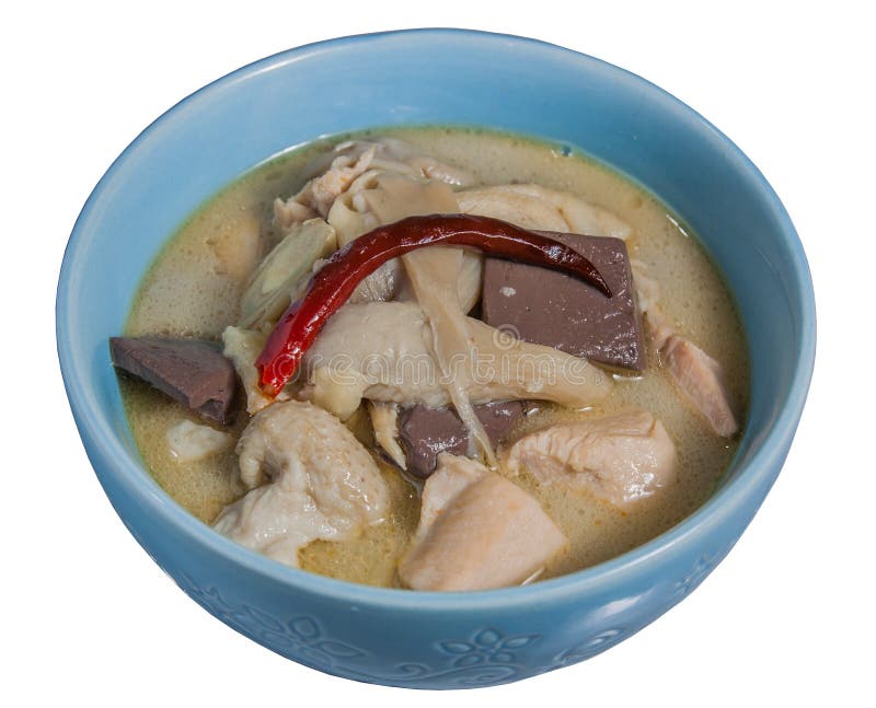 Spicy Chicken Curry in Coconut Milk,Thaifood. Stock Image - Image of