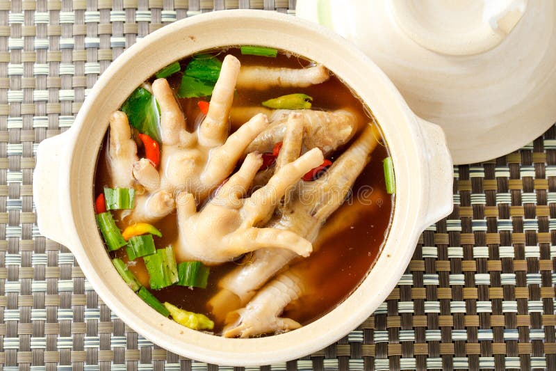 Spicy chicken leg soup stock photo. Image of bizarre 37893160