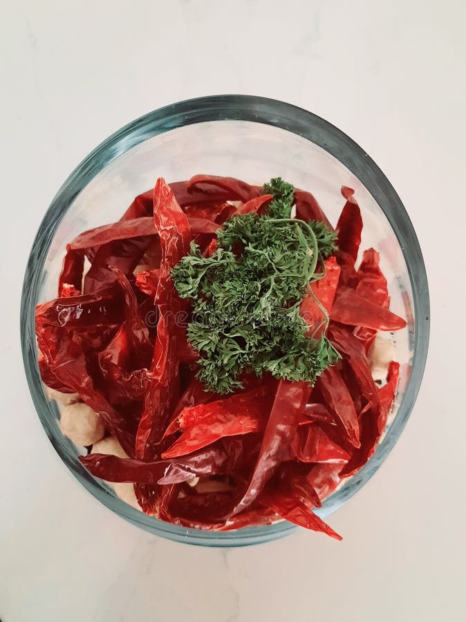Spicy chilies for food flavor royalty free stock images