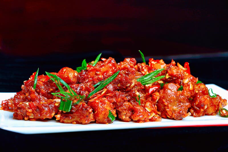 Spicy Chilli Chicken Pune, India Stock Photo - Image of bowl, cuisine