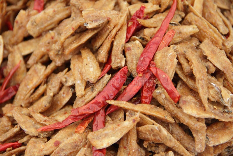 Spicy Dried Anchovies stock photo. Image of malaysia 15273238