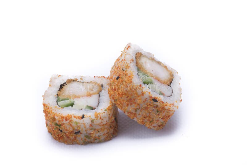 Spicy ebi maki sushi