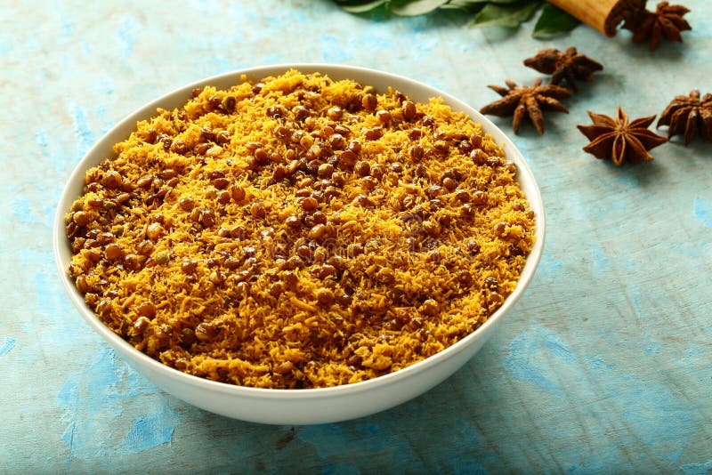 Bowl of tasty dal biji, namkenn moth royalty free stock images Bowl of tasty dal biji, namkenn moth royalty free stock images