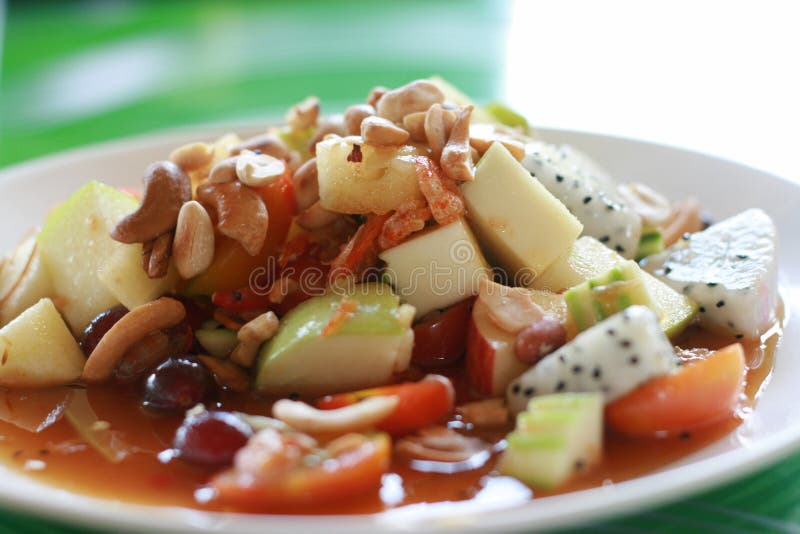 Spicy Fruit Salad with Selective Focus Stock Photo Image of cuisine