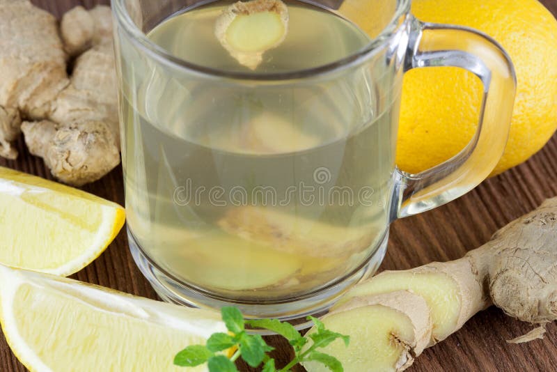 Spicy ginger tea stock photo. Image of medicine, ginger 36389310
