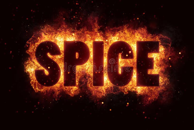 Menu Restaurant Hot Grill Party Text on Fire Flames Explosion Stock