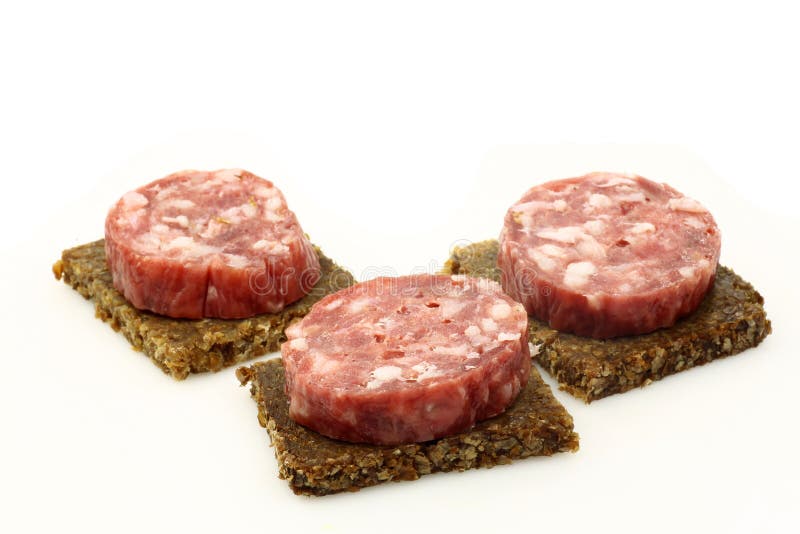 Spicy Italian Salami Sausage Stock Photo Image of spicy, appetizer